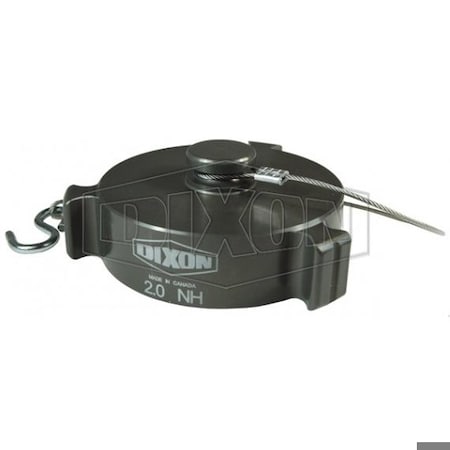 Dixon Rocker Lug Cap with Coated Aircraft Cable, 2-1/2 in, Female NST NH CAP250F-C